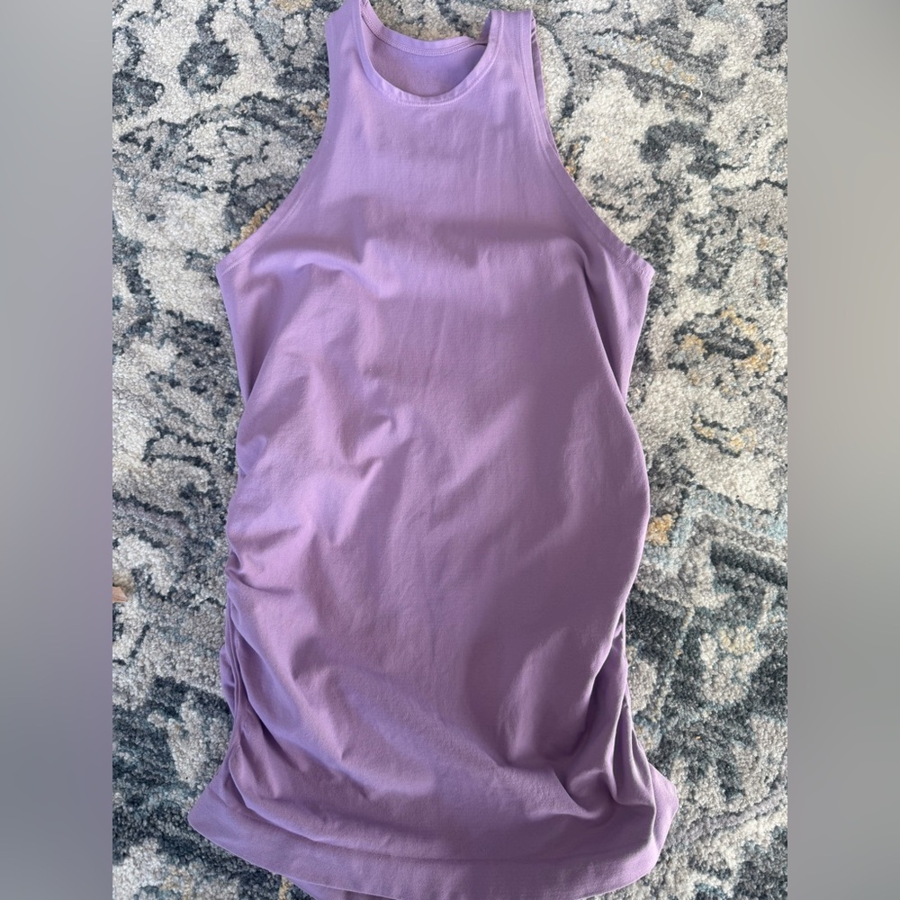 NUX Women’s Purple Lavender Scrunch Side Tank Top Size M
